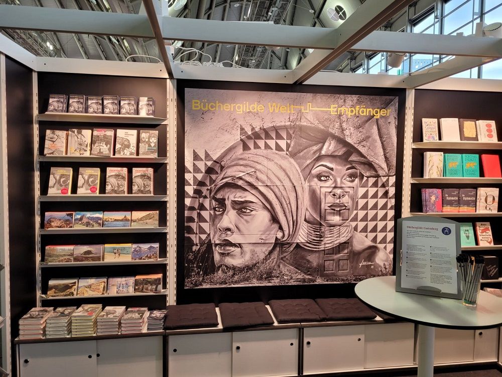 Messestand der Büchergilde auf der Frankfurter Buchmesse 2022